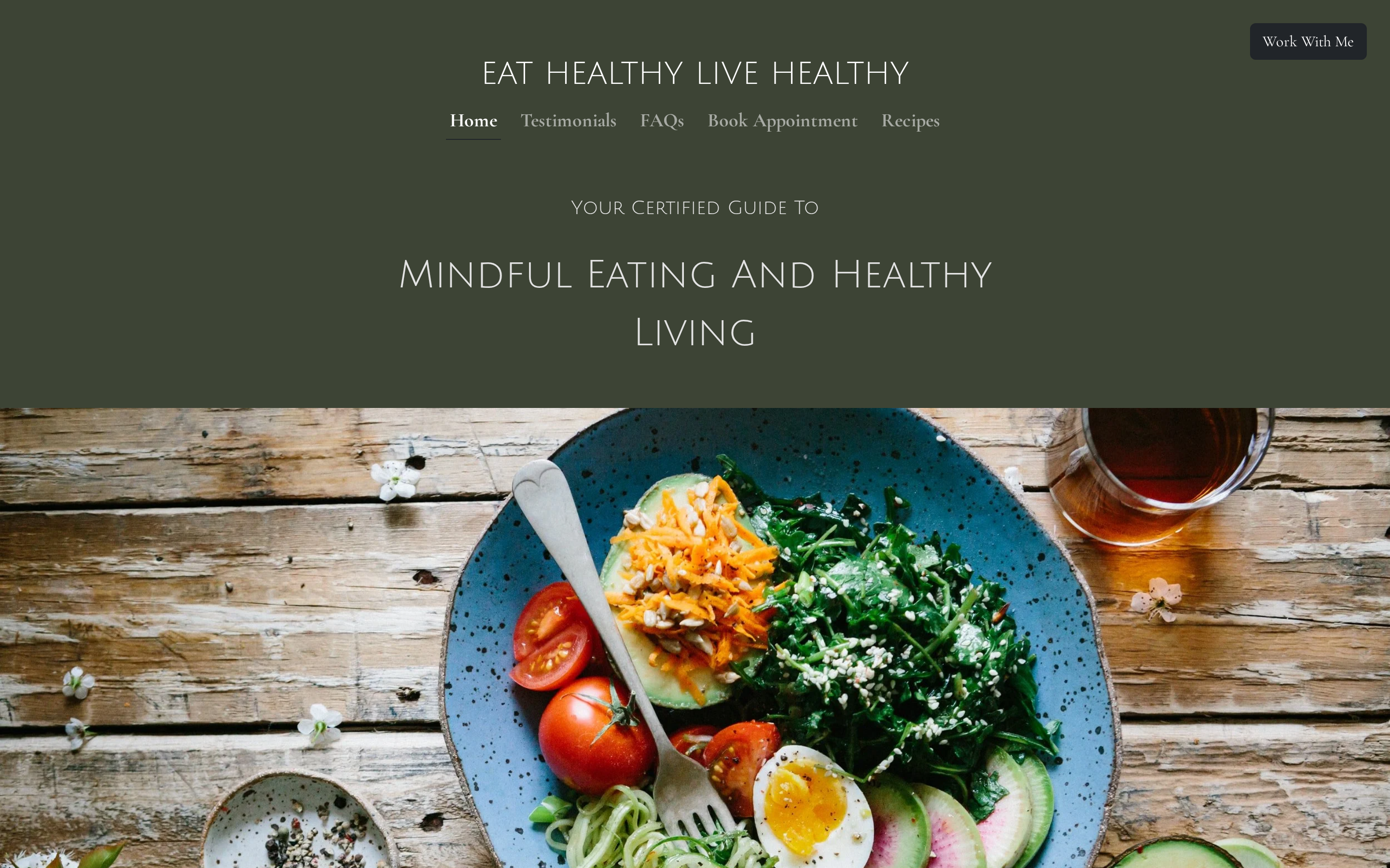 Eat Healthy Live Healthy website