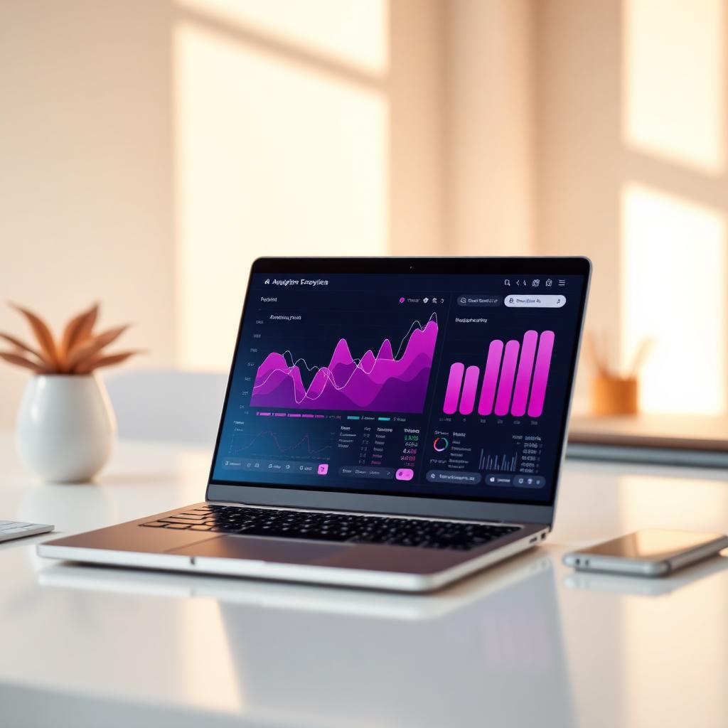 Analytics dashboard illustrating a growth system