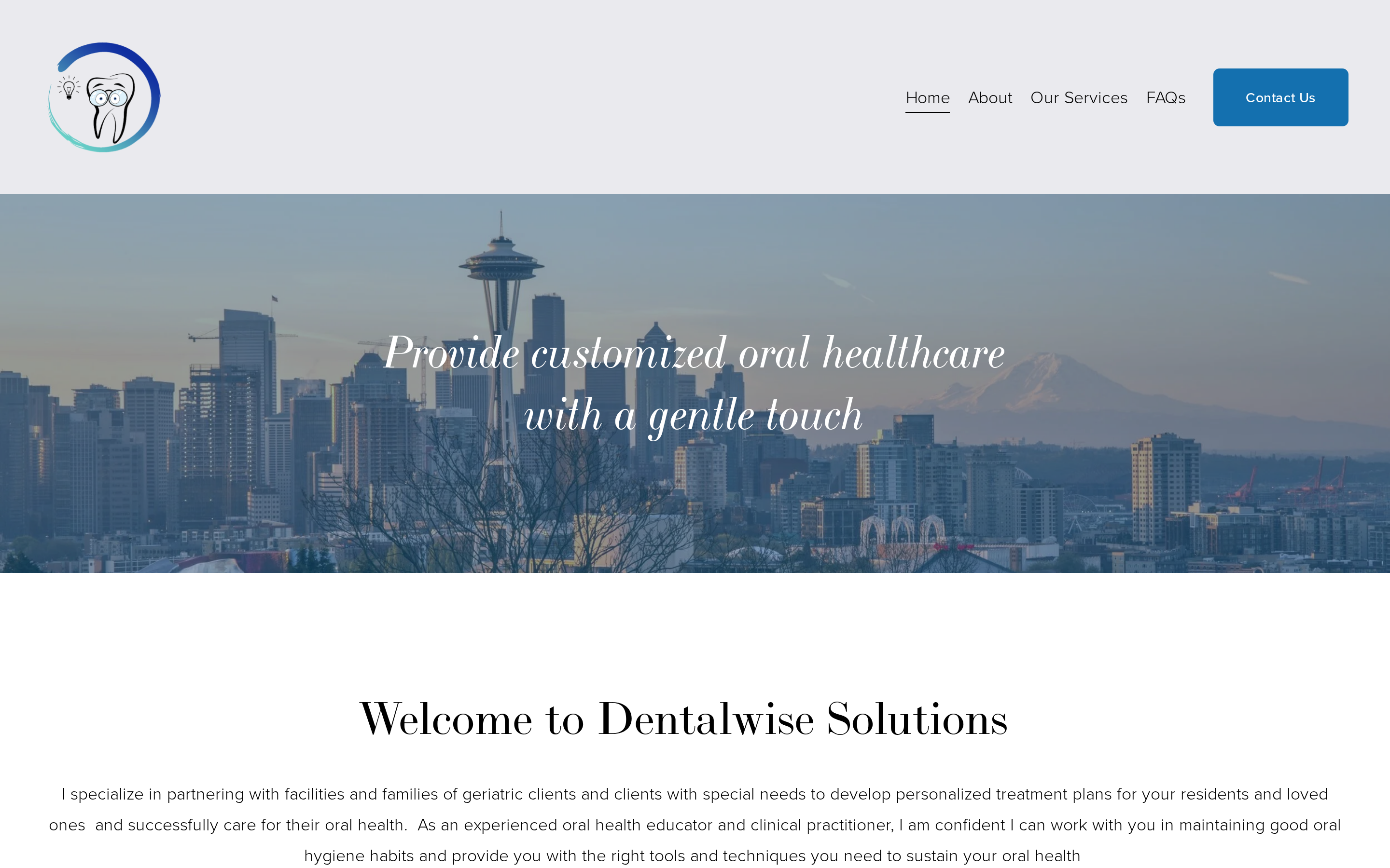 Dental Wise Solutions website